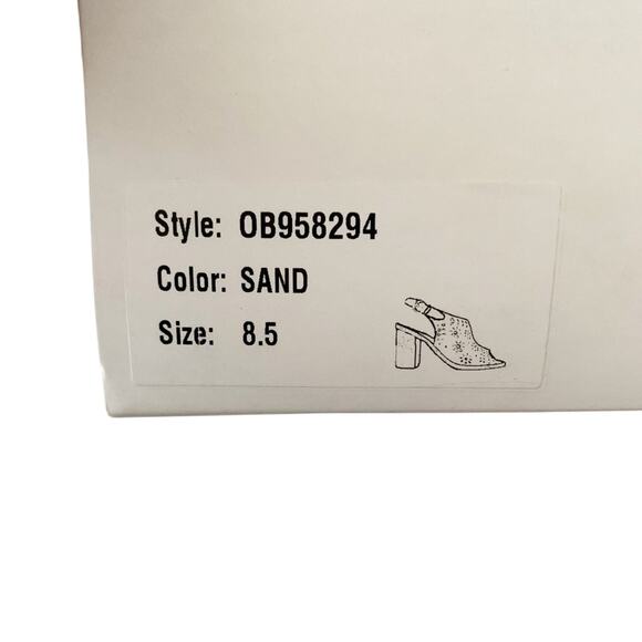 Anthropologie Lucia Cut Out Sandals 8.5 Tan NEW - Picture 11 of 12